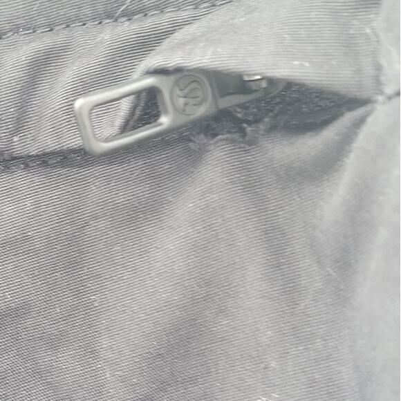 LuluLemon Black Cotton‎ Double Front Pocket Linerless Athletic Men's Shorts - Picture 10 of 15